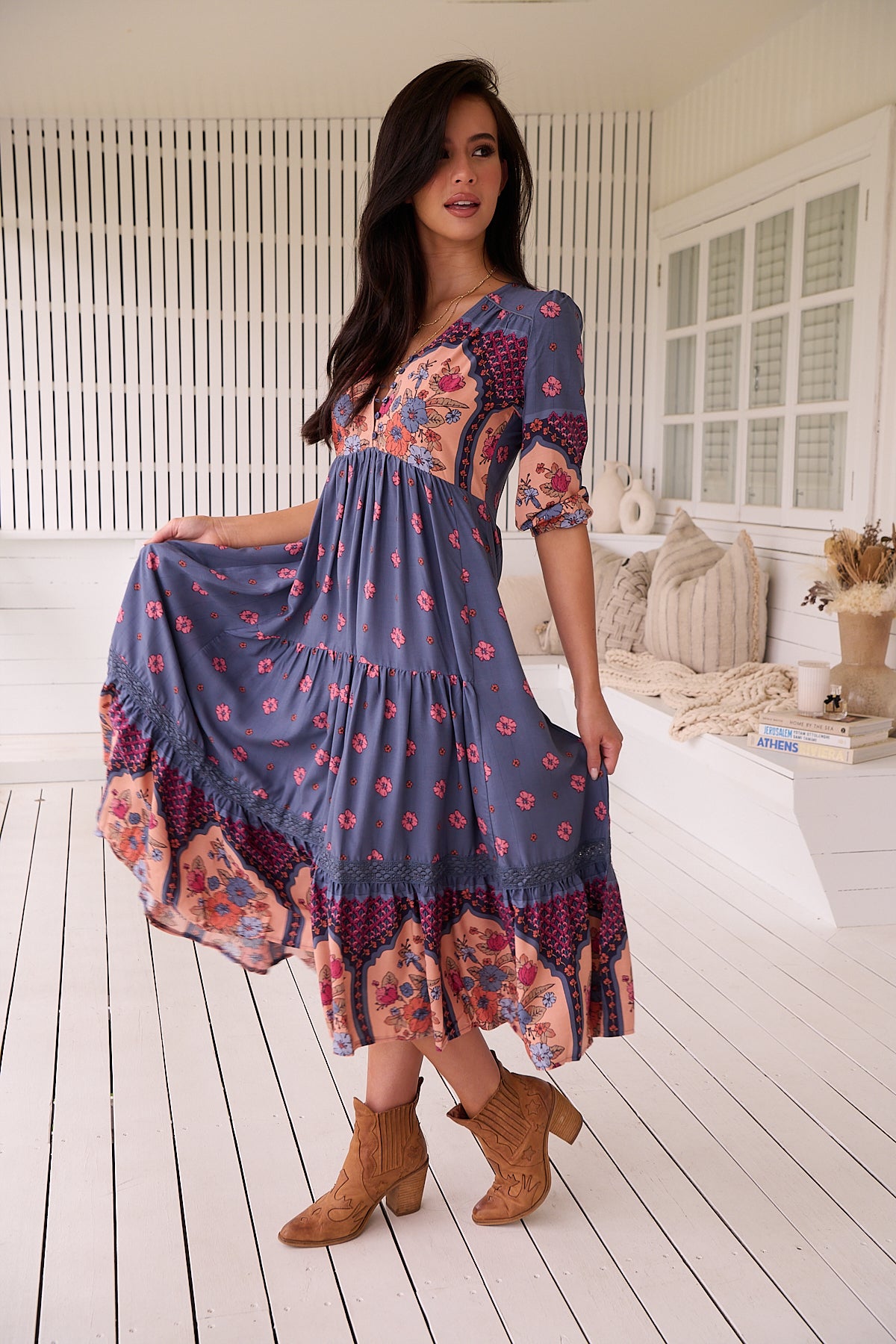  JAASE | LANEY EVE LACE MIDI DRESS | Bohemian Love Runway