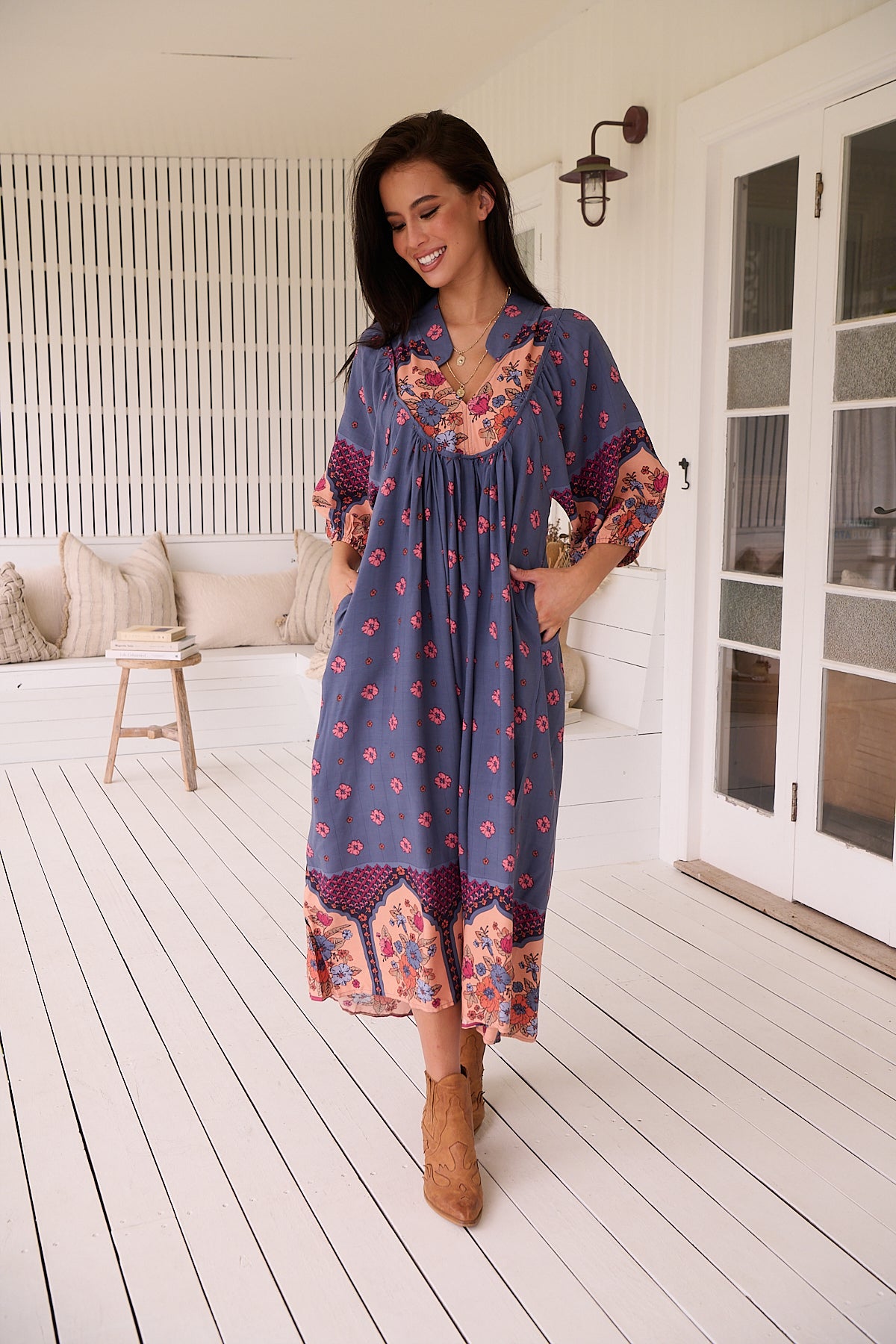  JAASE | LANEY BOHEME MIDI DRESS | Bohemian Love Runway