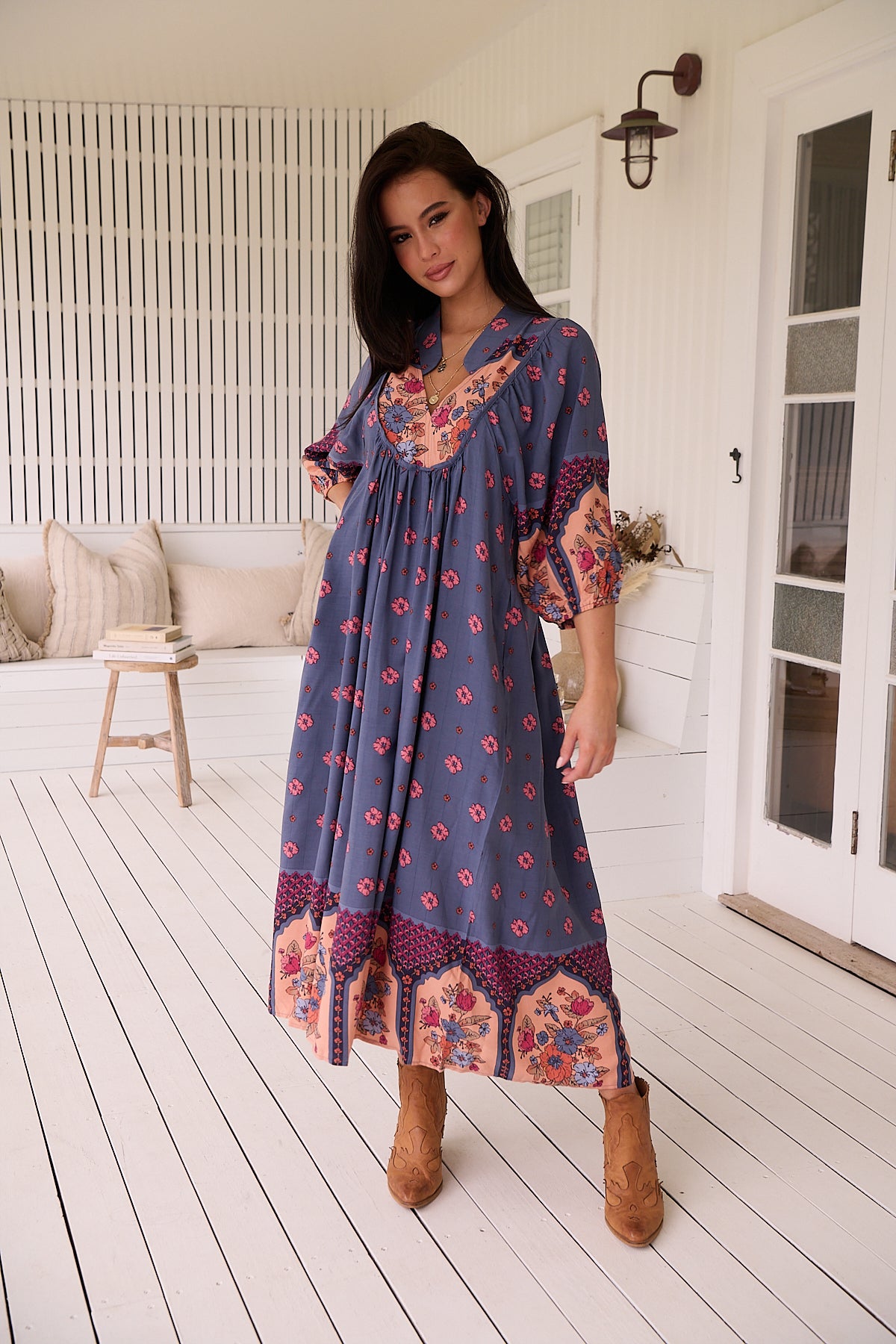  JAASE | LANEY BOHEME MIDI DRESS | Bohemian Love Runway