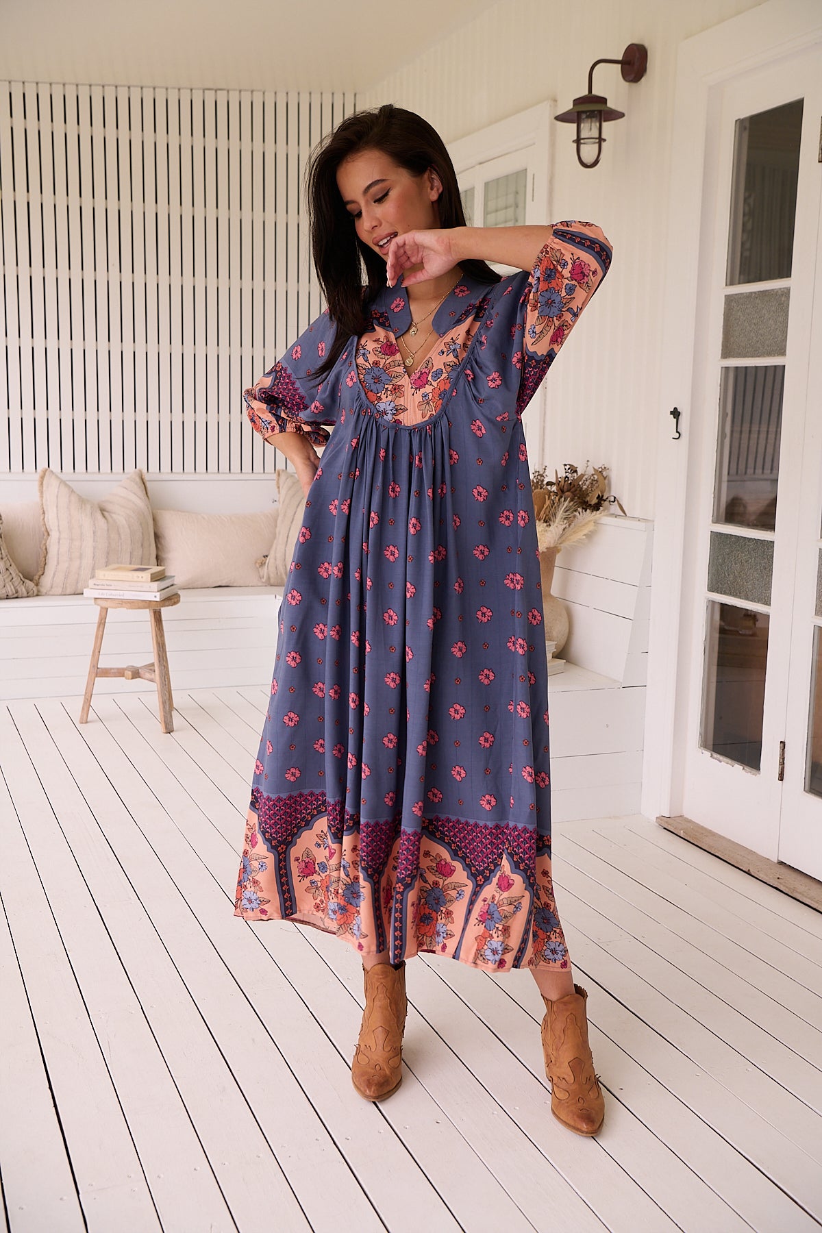  JAASE | LANEY BOHEME MIDI DRESS | Bohemian Love Runway