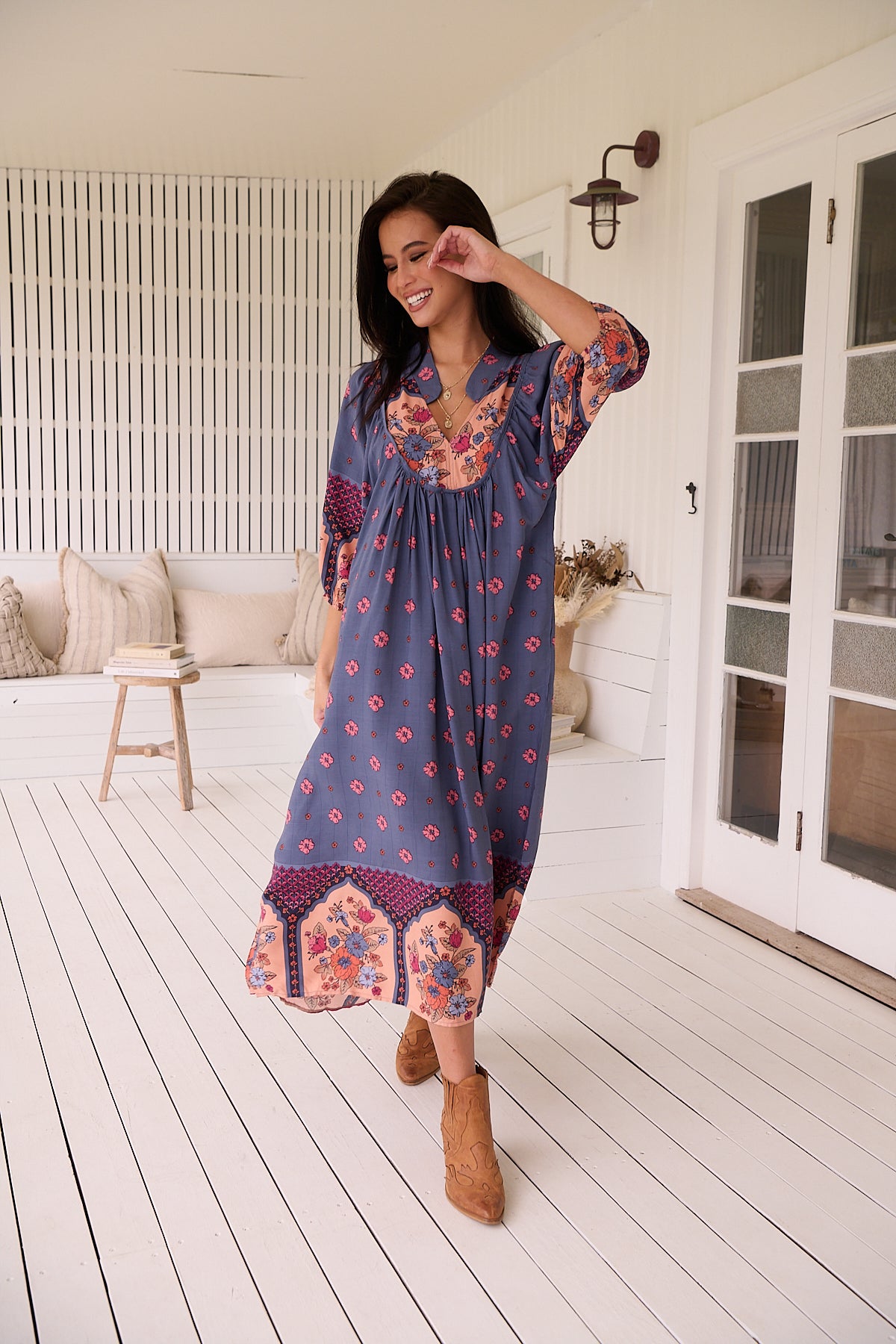  JAASE | LANEY BOHEME MIDI DRESS | Bohemian Love Runway