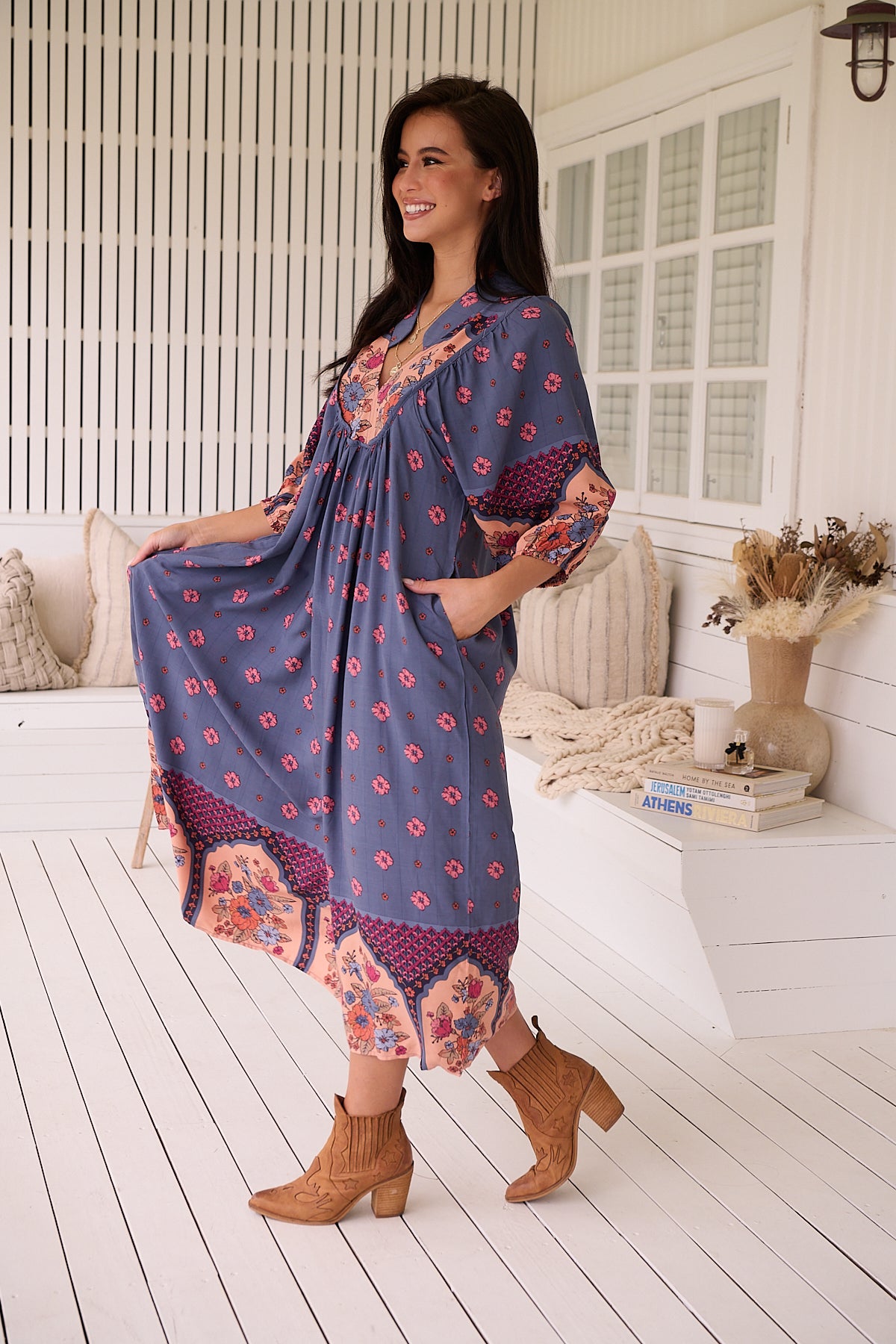  JAASE | LANEY BOHEME MIDI DRESS | Bohemian Love Runway