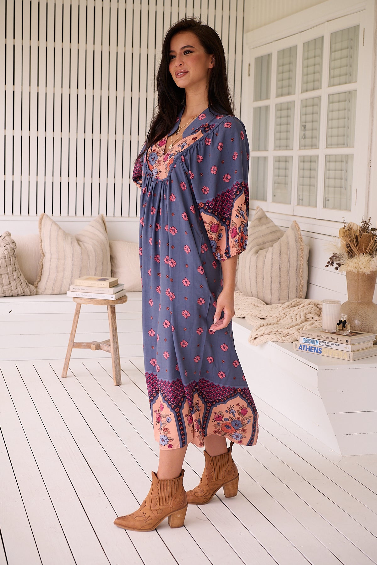  JAASE | LANEY BOHEME MIDI DRESS | Bohemian Love Runway