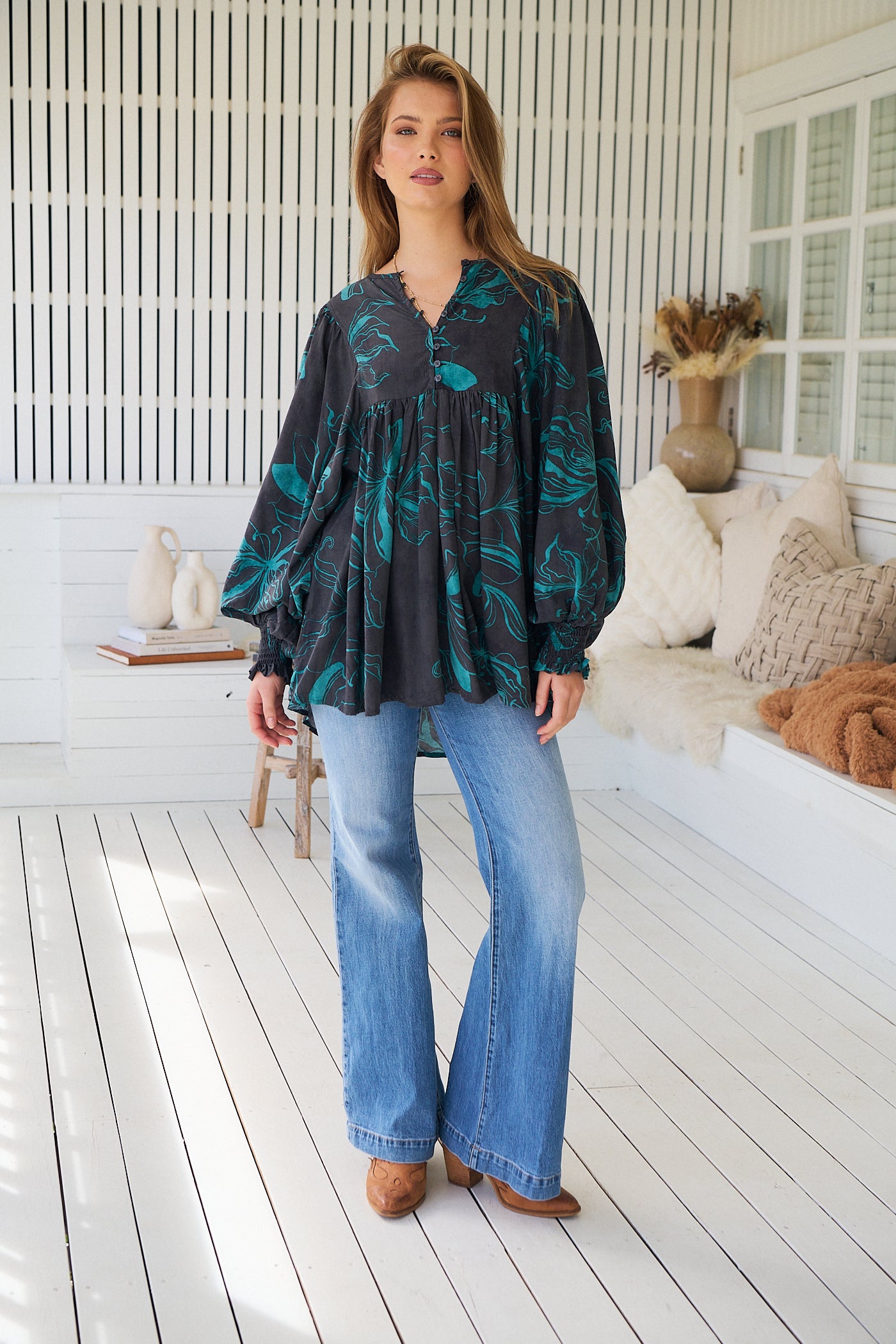  JAASE | MIDNIGHT LILLY PALOMA BLOUSE | Bohemian Love Runway