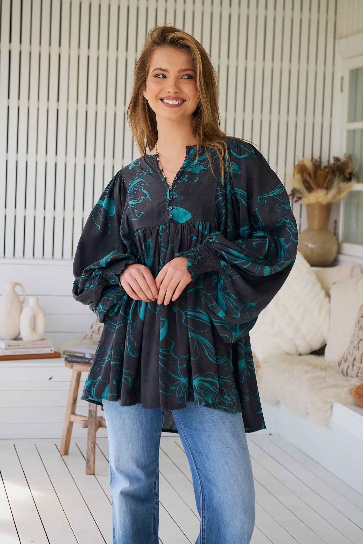  JAASE | MIDNIGHT LILLY PALOMA BLOUSE | Bohemian Love Runway