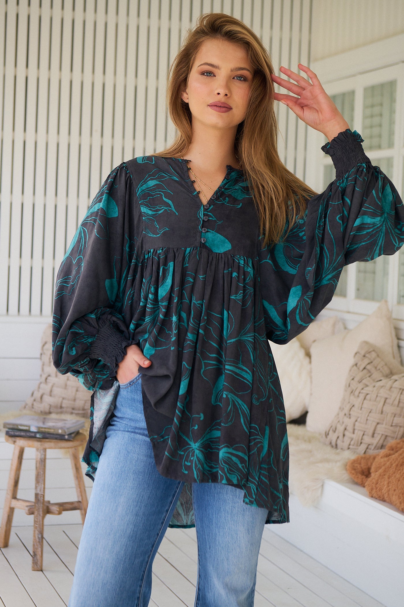  JAASE | MIDNIGHT LILLY PALOMA BLOUSE | Bohemian Love Runway