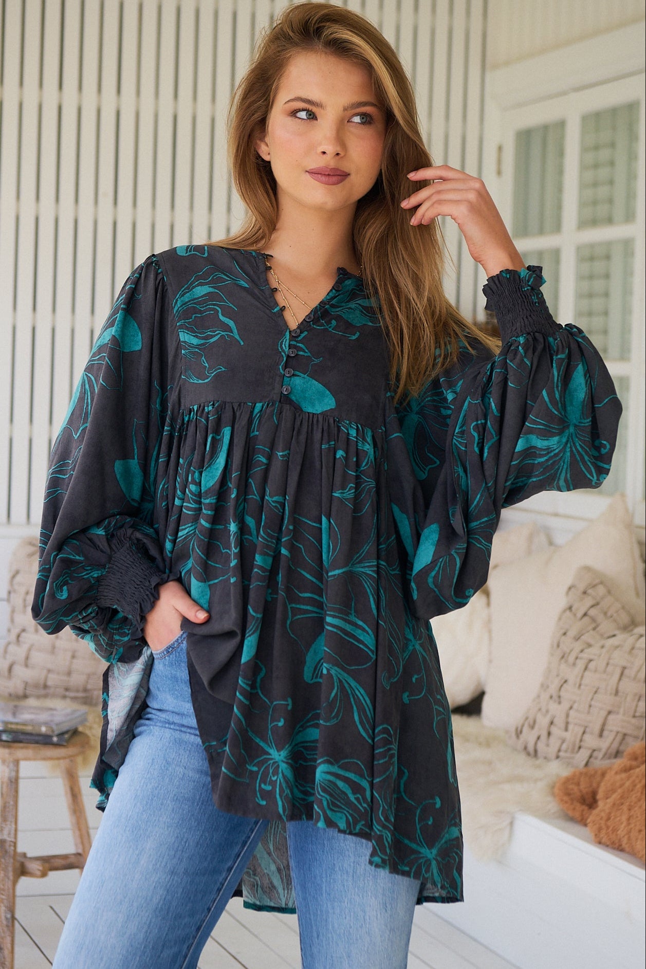  JAASE | MIDNIGHT LILLY PALOMA BLOUSE | Bohemian Love Runway