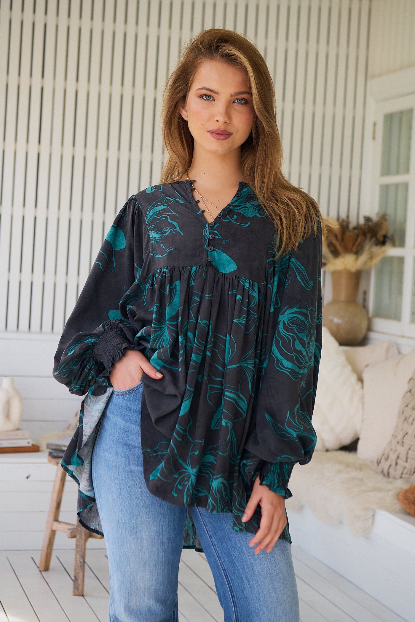  JAASE | MIDNIGHT LILLY PALOMA BLOUSE | Bohemian Love Runway