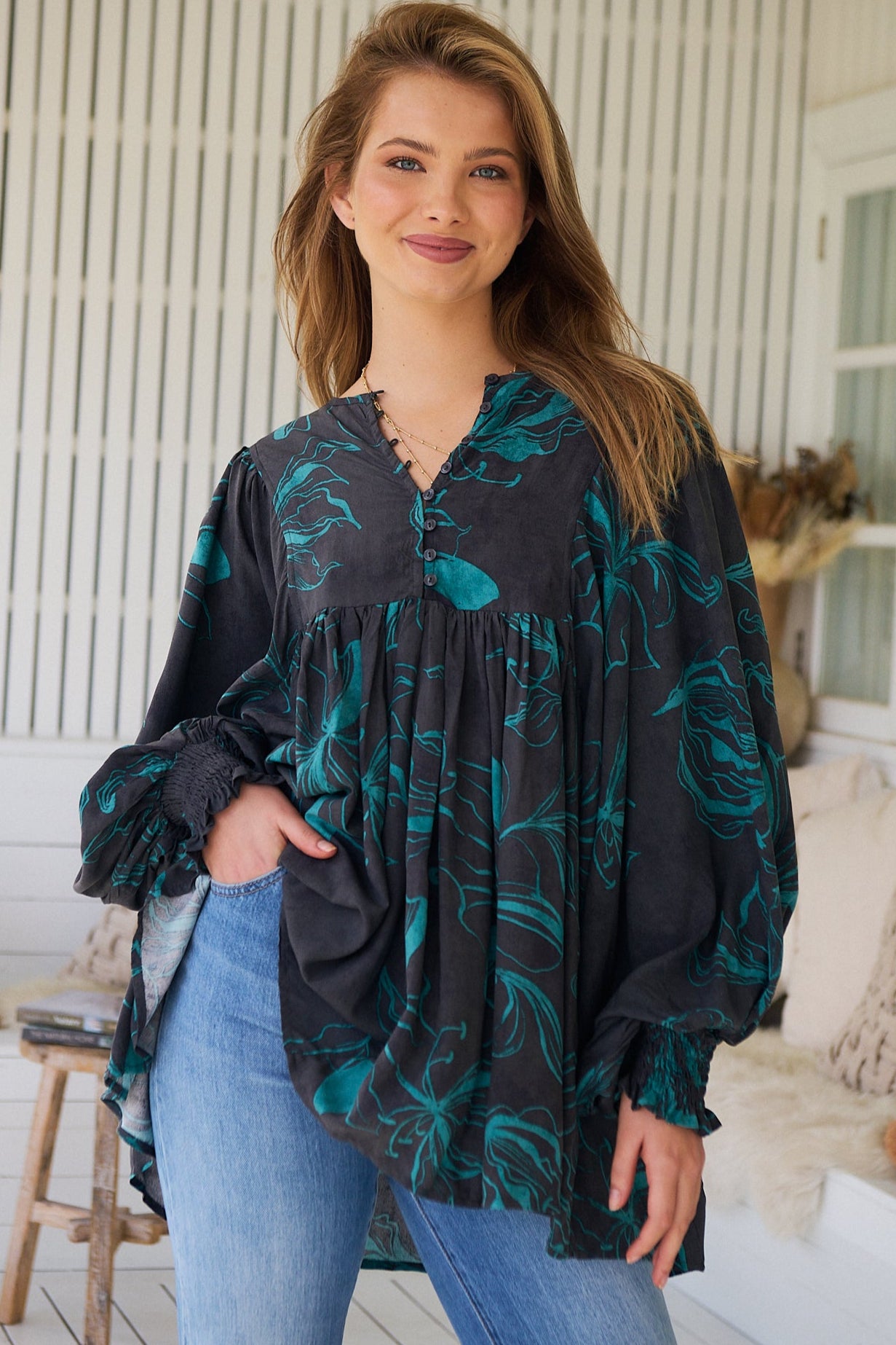  JAASE | MIDNIGHT LILLY PALOMA BLOUSE | Bohemian Love Runway
