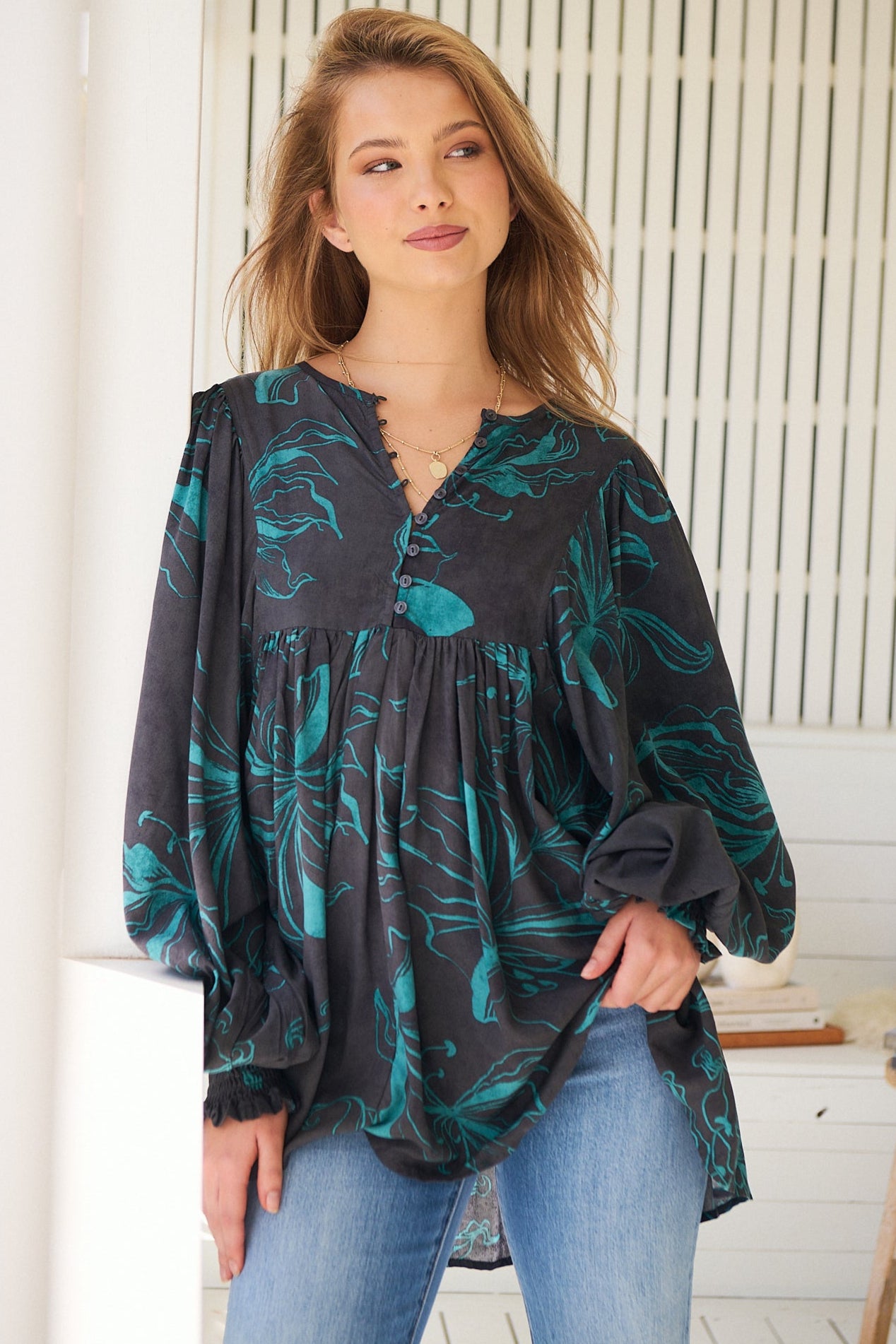  JAASE | MIDNIGHT LILLY PALOMA BLOUSE | Bohemian Love Runway