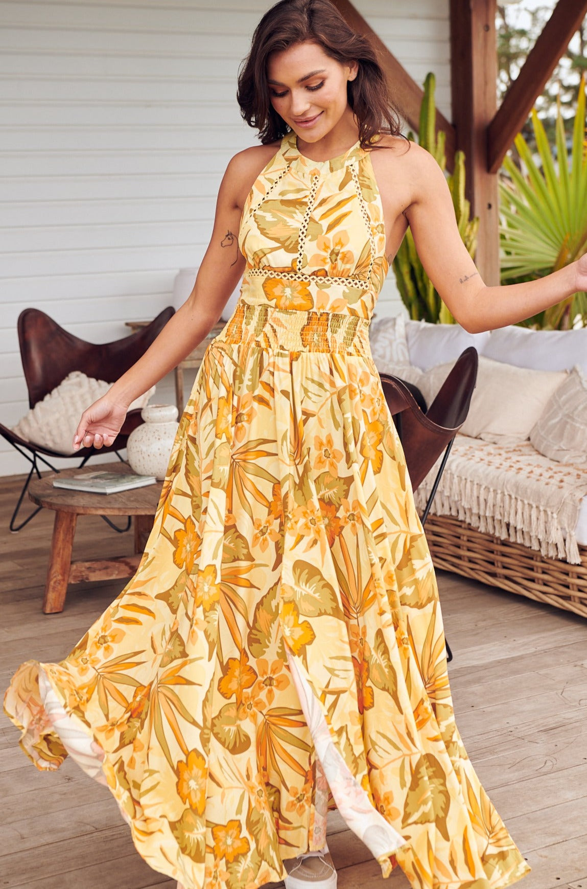 Endless summer by free people sunflower maxi clearance dress