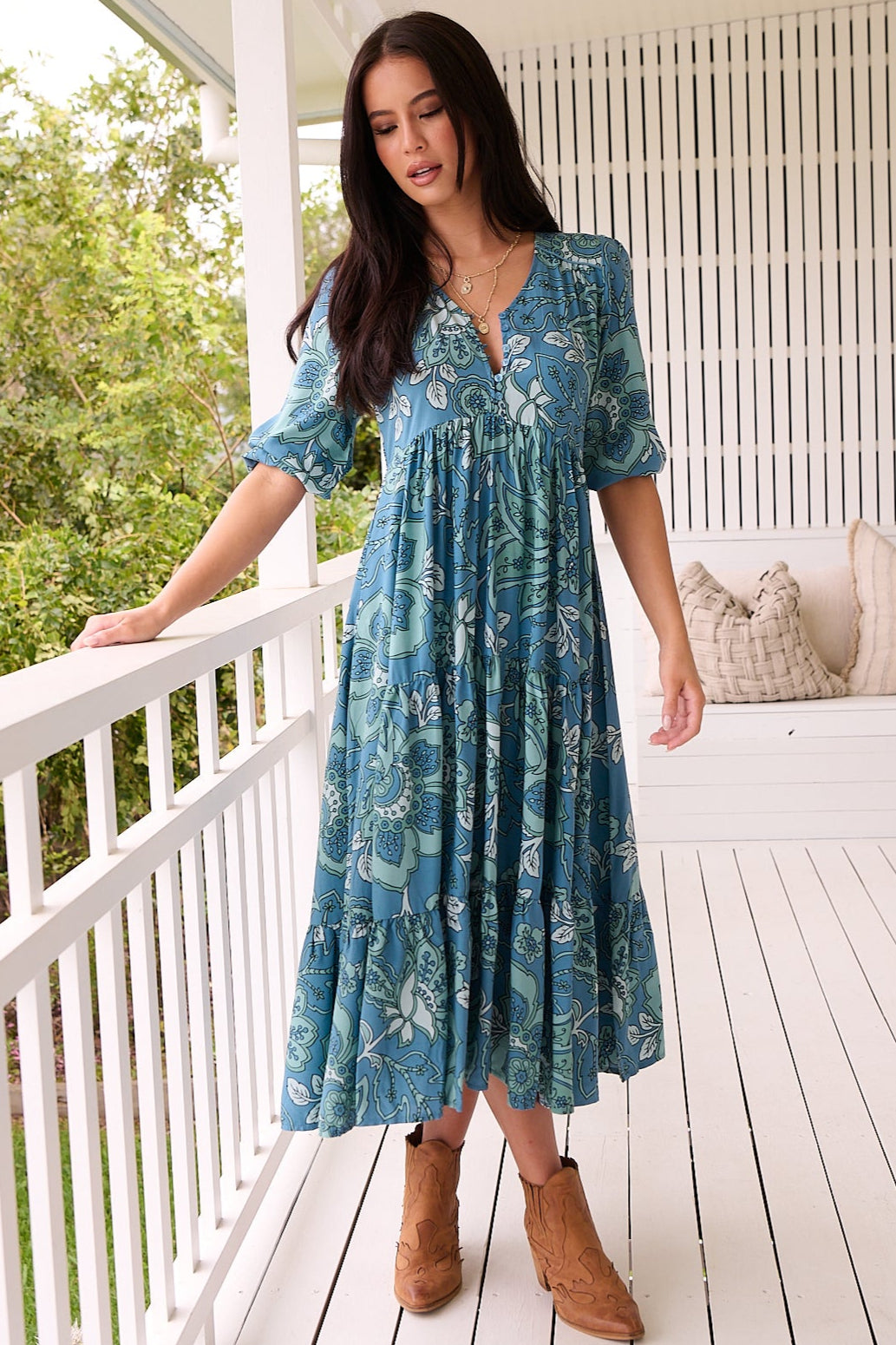  JAASE | SERENADE EVE MIDI DRESS | Bohemian Love Runway