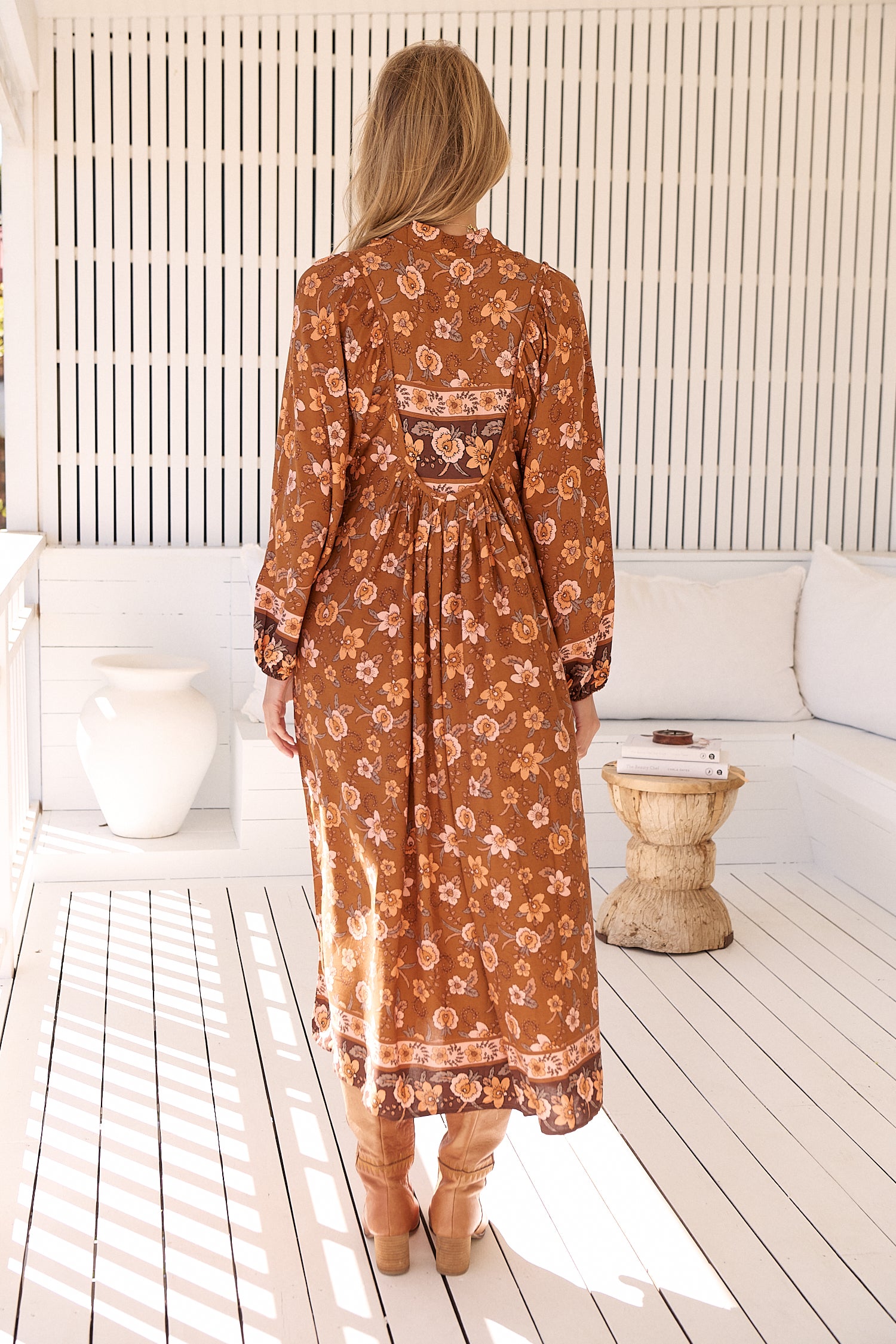  JAASE | AUBREY BOHEME LONG SLEEVE MIDI DRESS | Bohemian Love Runway