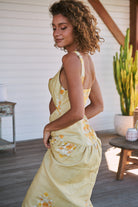  JAASE | DAYLILIES LINEN BIANCA MAXI DRESS | Bohemian Love Runway