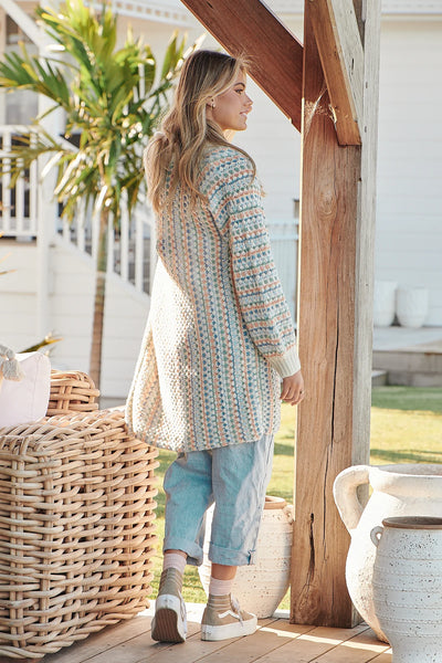 JAASE | RUSTIC KNIT CARDIGAN CREAM | Bohemian Love Runway