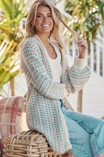 JAASE | RUSTIC KNIT CARDIGAN CREAM | Bohemian Love Runway