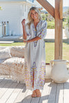 JAASE | DAYLILIES WHITE LINEN IVY MIDI DRESS | Bohemian Love Runway