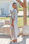 JAASE | DAYLILIES WHITE LINEN IVY MIDI DRESS | Bohemian Love Runway