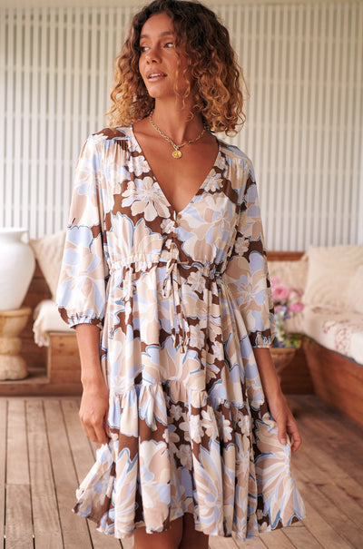 JAASE | CALYPSO BLUE RAE MINI DRESS | Bohemian Love Runway
