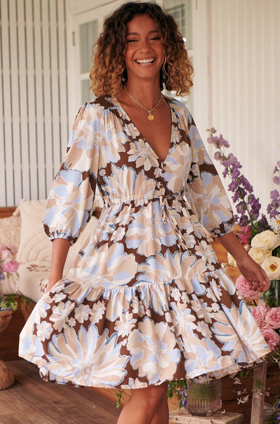 JAASE | CALYPSO BLUE RAE MINI DRESS | Bohemian Love Runway