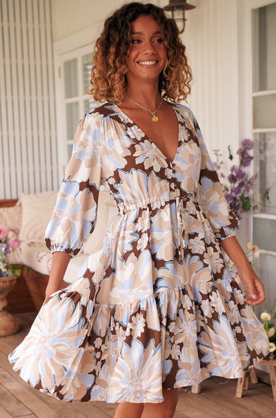 JAASE | CALYPSO BLUE RAE MINI DRESS | Bohemian Love Runway