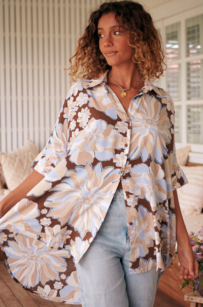 JAASE | CALYPSO BLUE RIVER SHIRT | Bohemian Love Runway