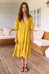 JAASE | SUNSHINE DAISY MONDAY MIDI DRESS | Bohemian Love Runway