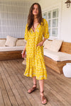 JAASE | SUNSHINE DAISY MONDAY MIDI DRESS | Bohemian Love Runway