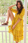 JAASE | SUNSHINE DAISY MONDAY MIDI DRESS | Bohemian Love Runway