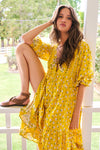 JAASE | SUNSHINE DAISY MONDAY MIDI DRESS | Bohemian Love Runway