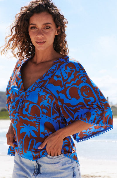 JAASE | DESERT TO SEA GABRIELLA BLOUSE | Bohemian Love Runway