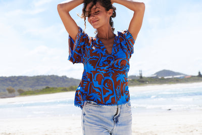 JAASE | DESERT TO SEA GABRIELLA BLOUSE | Bohemian Love Runway