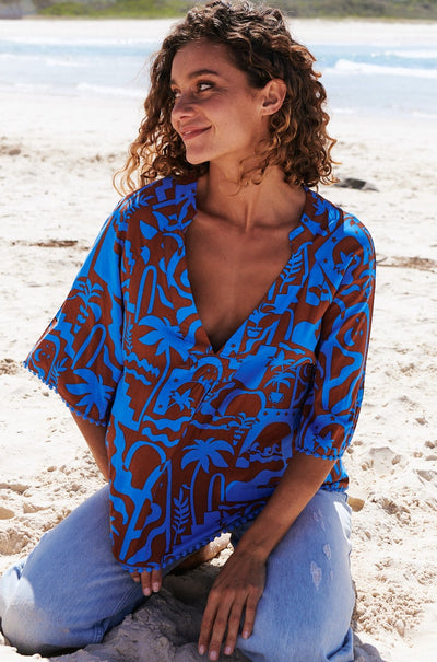 JAASE | DESERT TO SEA GABRIELLA BLOUSE | Bohemian Love Runway