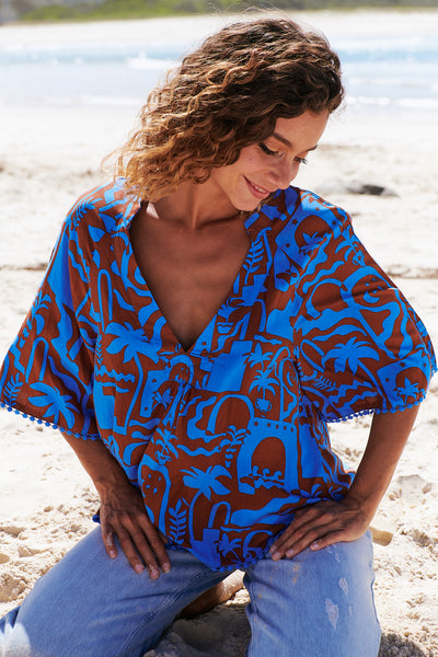 JAASE | DESERT TO SEA GABRIELLA BLOUSE | Bohemian Love Runway