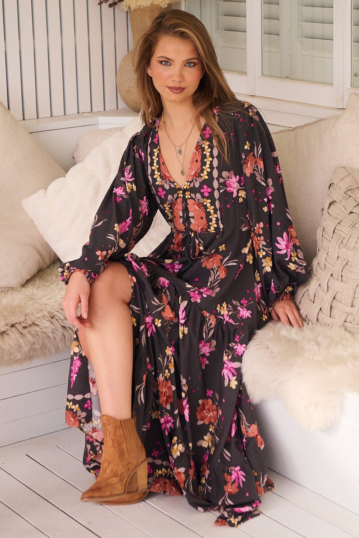  JAASE | MONARCH BLOOM TERESA MAXI DRESS | Bohemian Love Runway