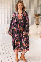  JAASE | MONARCH BLOOM BOHEME MIDI DRESS | Bohemian Love Runway