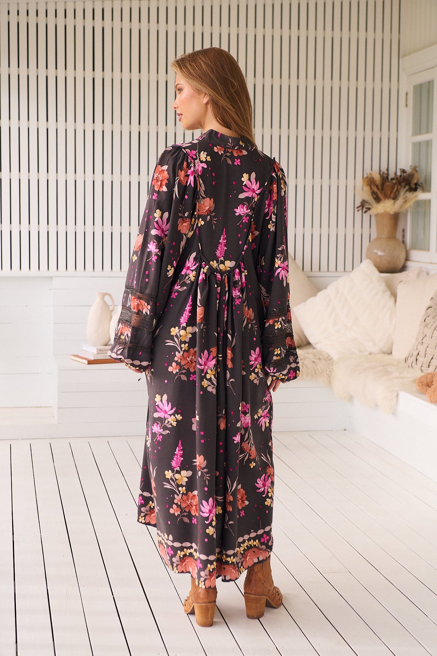  JAASE | MONARCH BLOOM BOHEME MIDI DRESS | Bohemian Love Runway