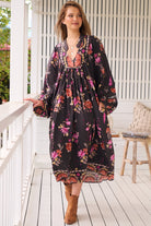 JAASE | MONARCH BLOOM BOHEME MIDI DRESS | Bohemian Love Runway