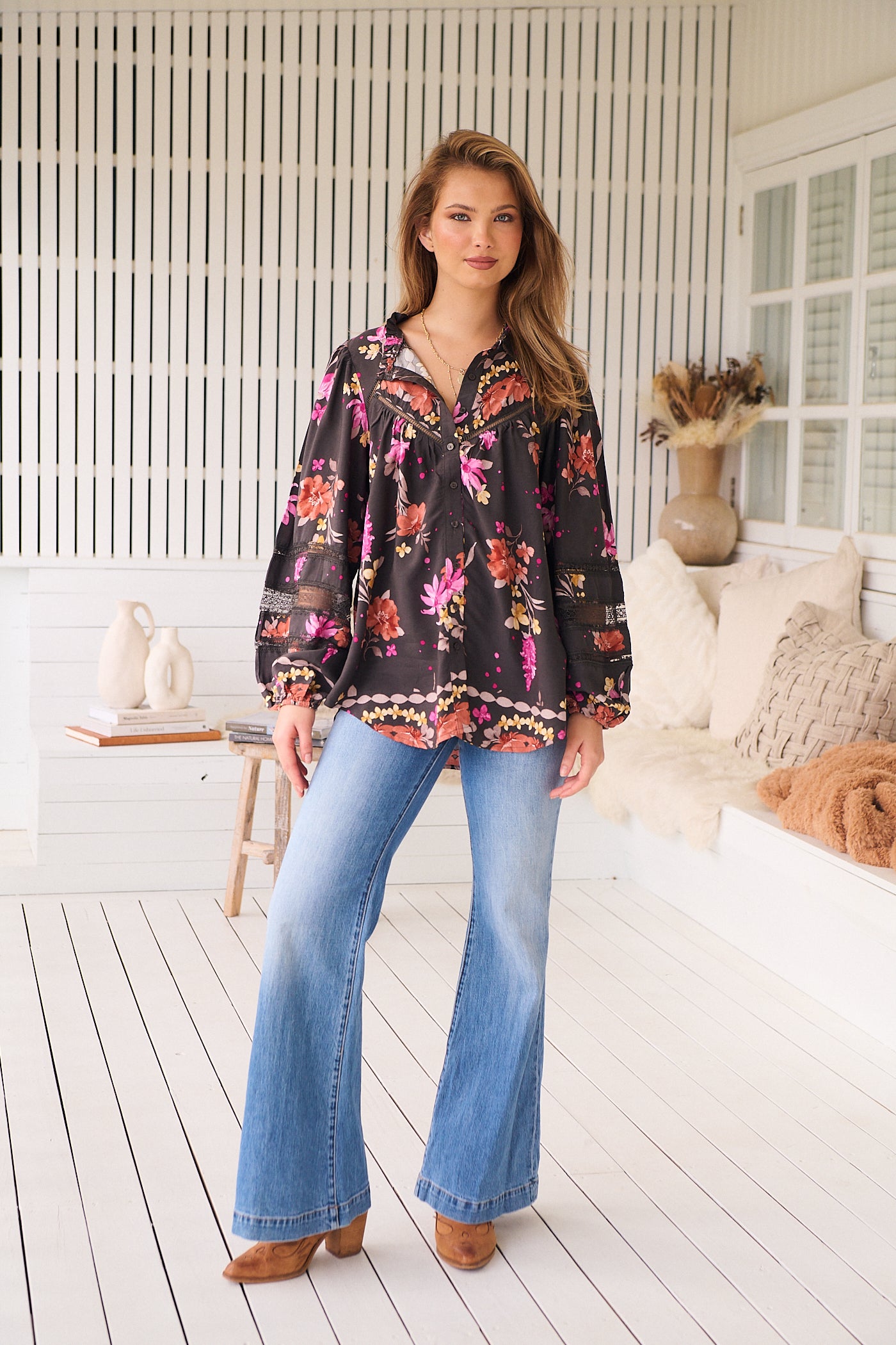 JAASE | MONARCH BLOOM ELIZA BLOUSE | Bohemian Love Runway
