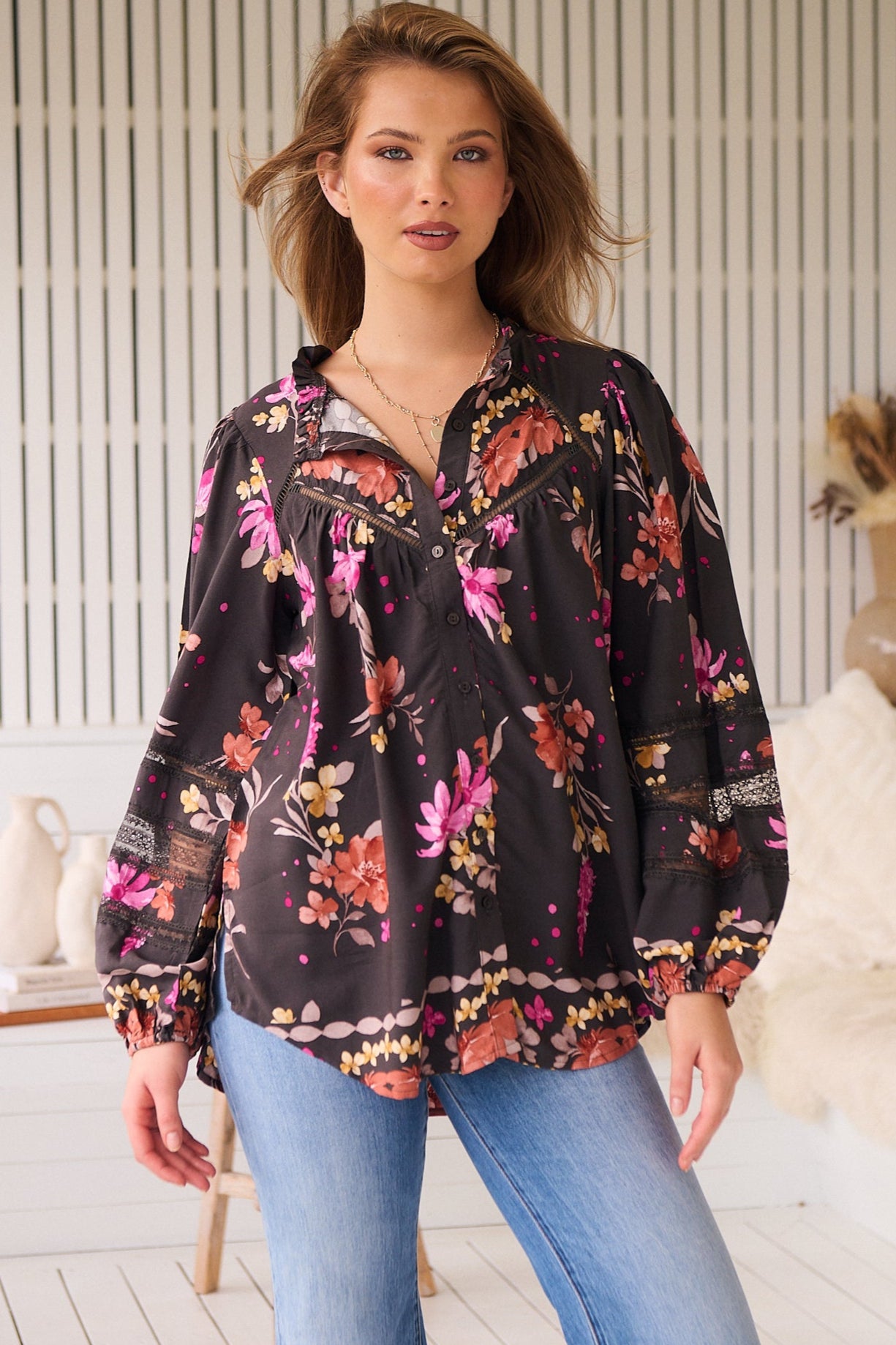  JAASE | MONARCH BLOOM ELIZA BLOUSE | Bohemian Love Runway