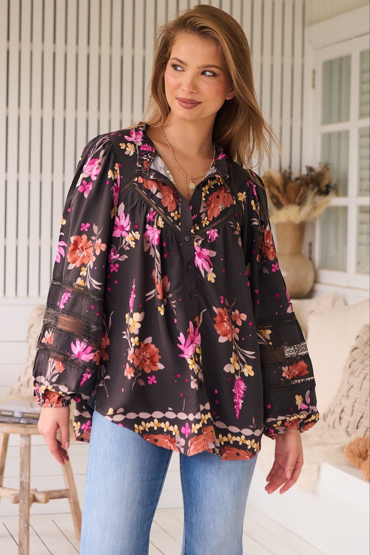  JAASE | MONARCH BLOOM ELIZA BLOUSE | Bohemian Love Runway