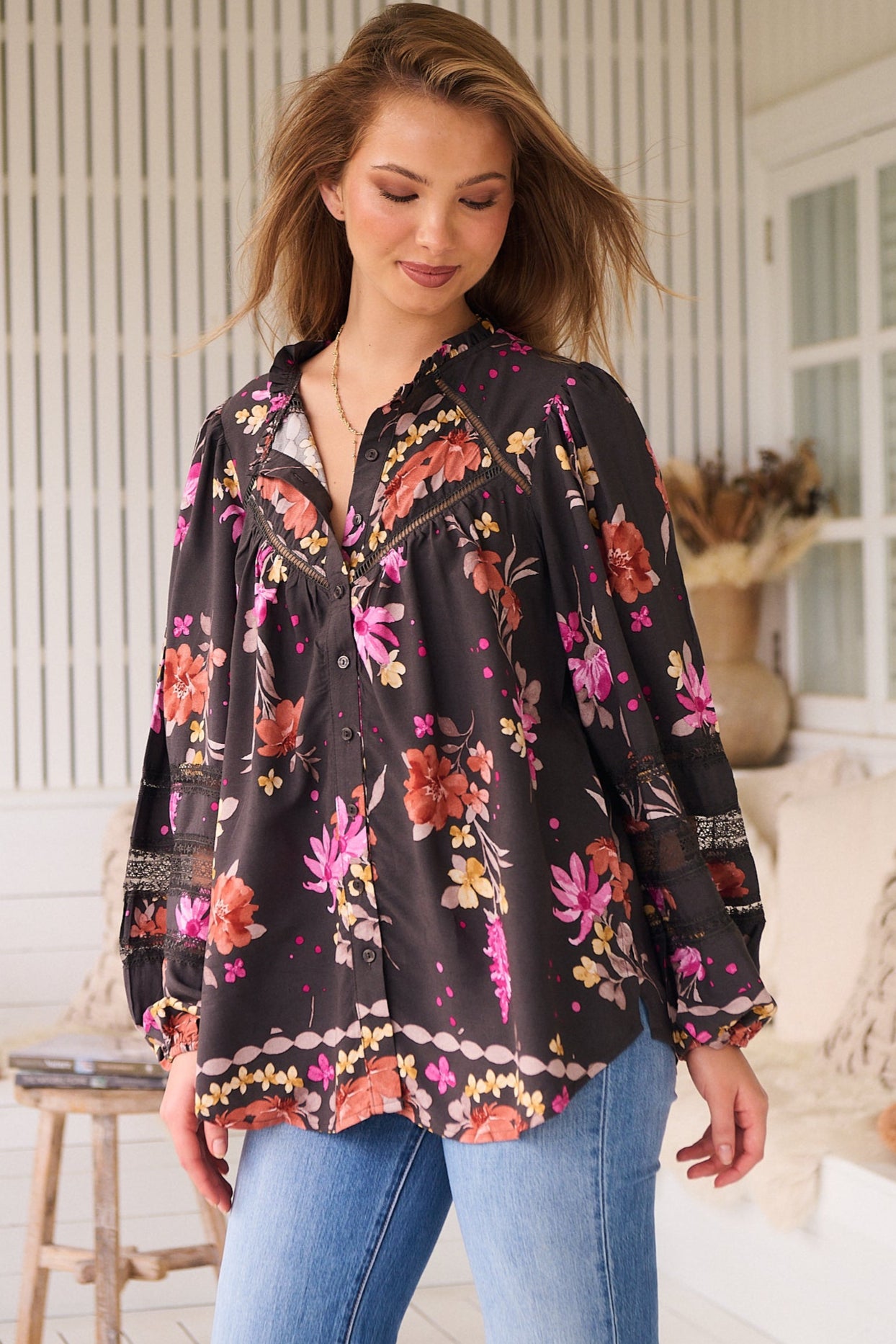  JAASE | MONARCH BLOOM ELIZA BLOUSE | Bohemian Love Runway