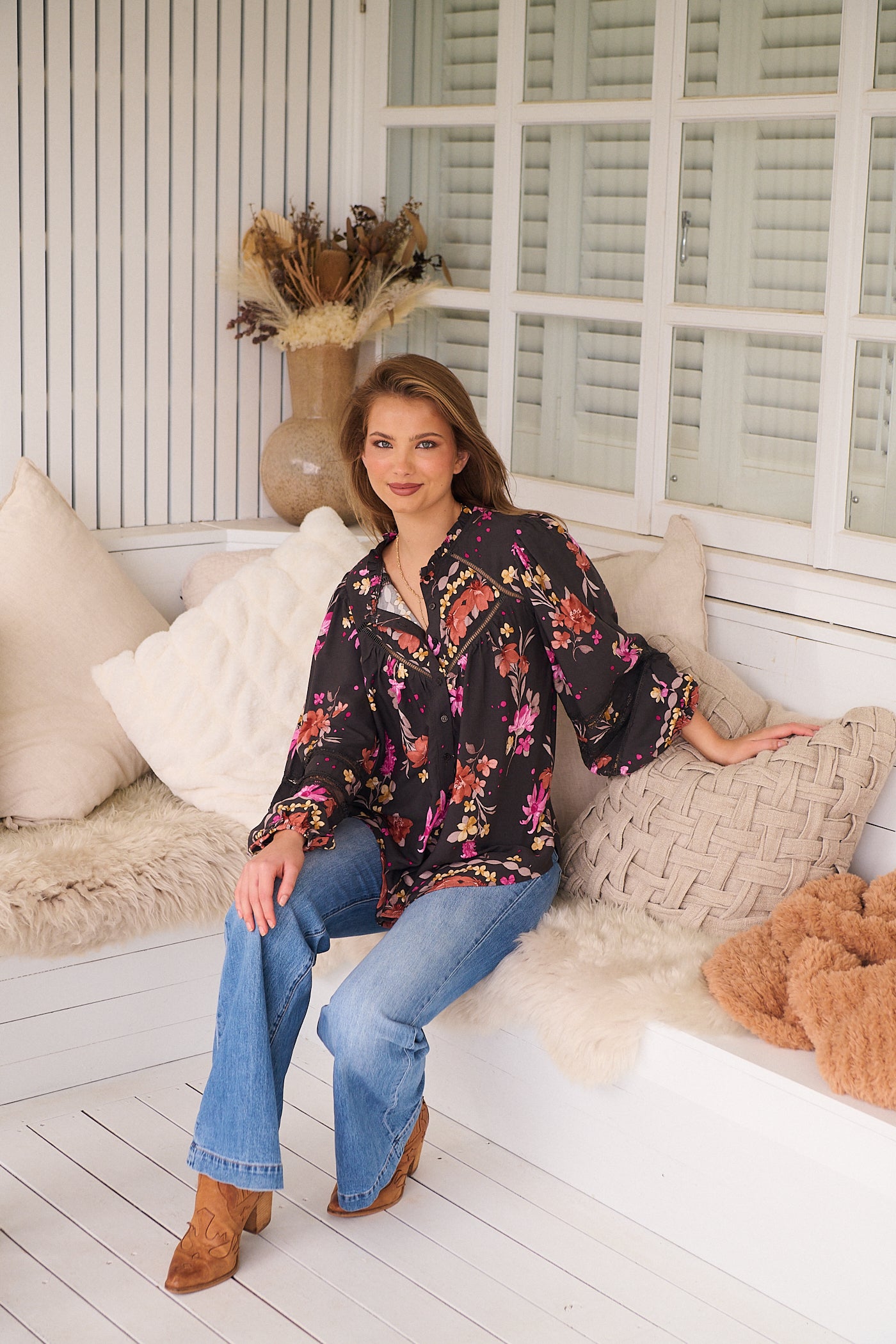  JAASE | MONARCH BLOOM ELIZA BLOUSE | Bohemian Love Runway