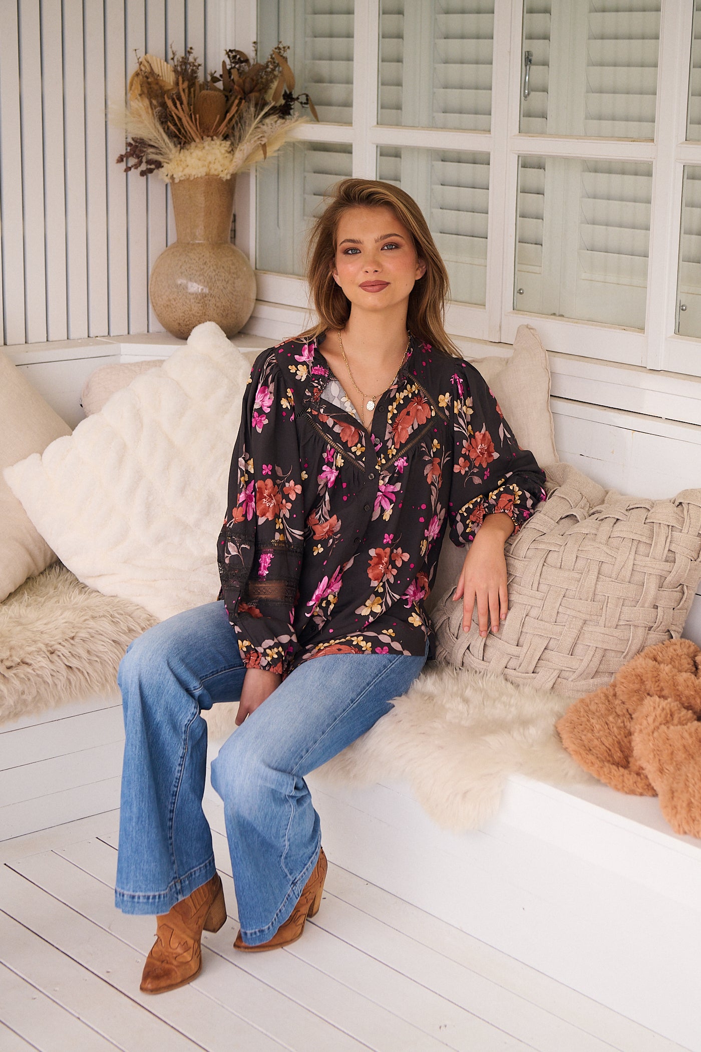  JAASE | MONARCH BLOOM ELIZA BLOUSE | Bohemian Love Runway