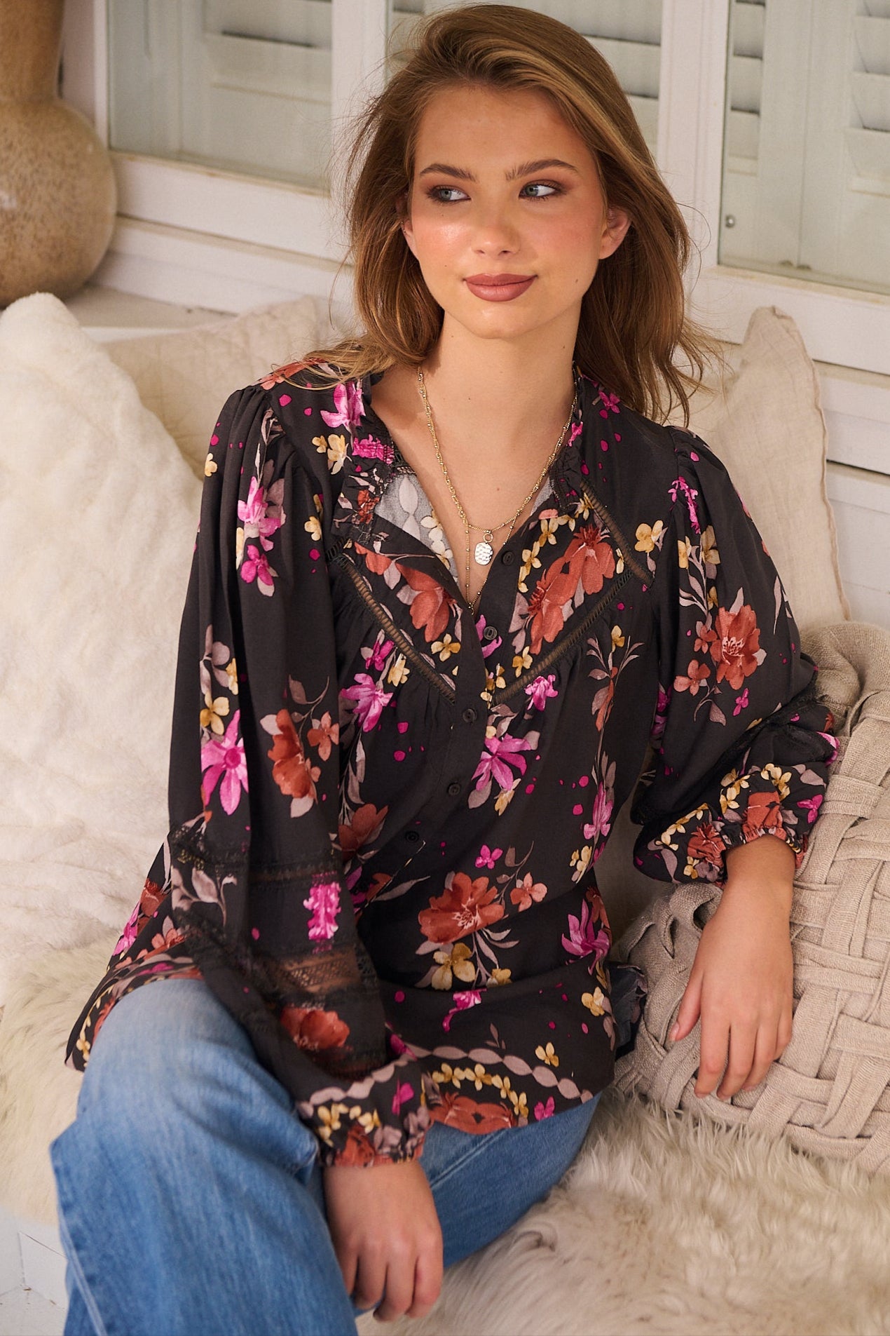  JAASE | MONARCH BLOOM ELIZA BLOUSE | Bohemian Love Runway