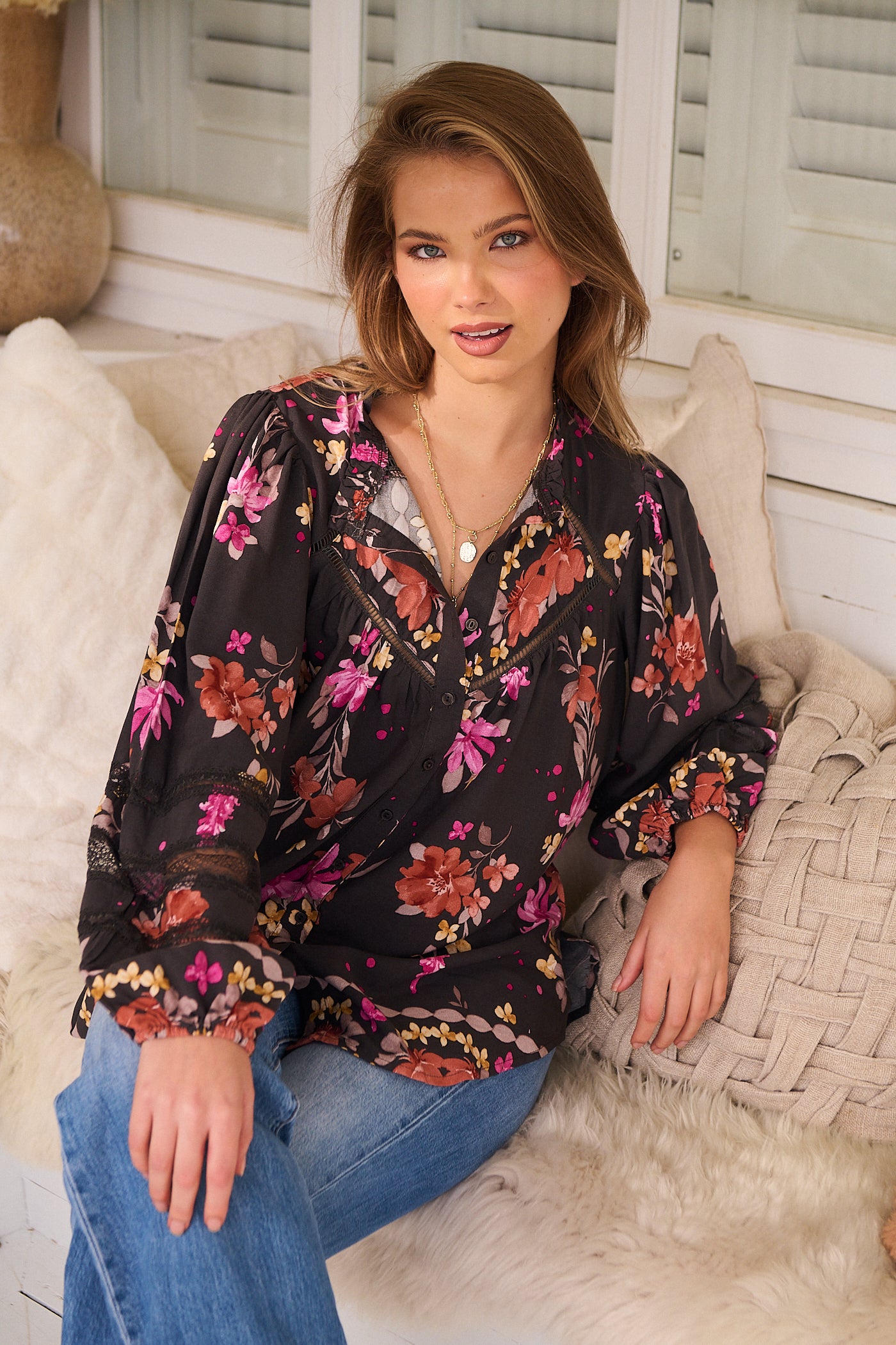  JAASE | MONARCH BLOOM ELIZA BLOUSE | Bohemian Love Runway