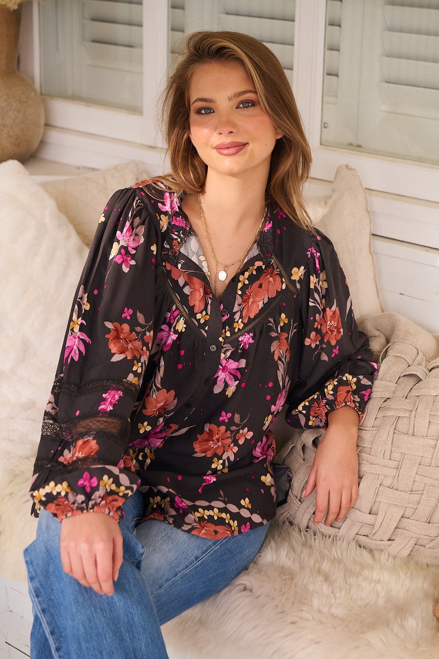 JAASE | MONARCH BLOOM ELIZA BLOUSE | Bohemian Love Runway