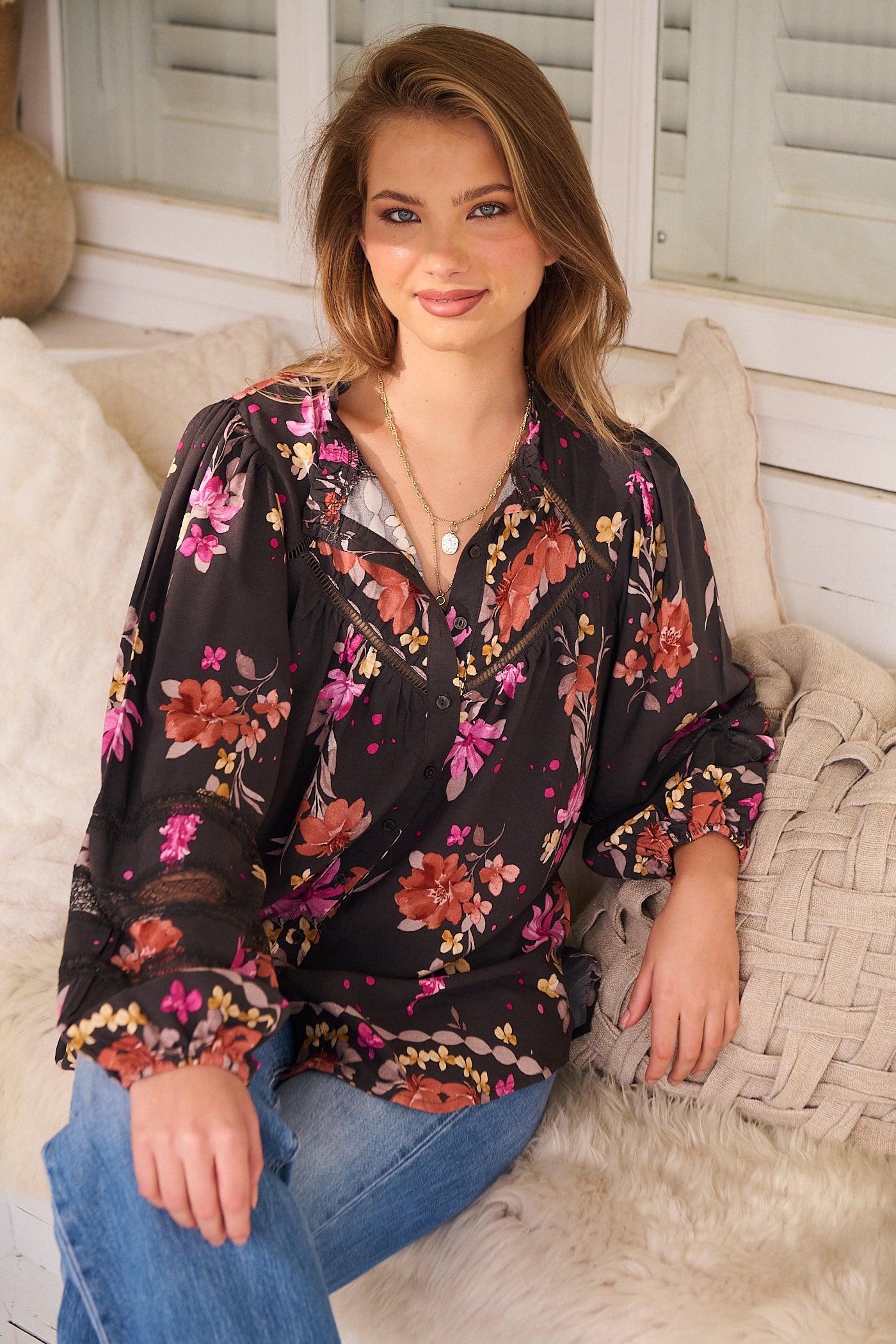  JAASE | MONARCH BLOOM ELIZA BLOUSE | Bohemian Love Runway