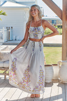  JAASE | DAYLILIES WHITE LINEN AURELIA CROP TOP | Bohemian Love Runway