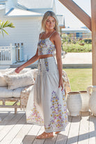  JAASE | DAYLILIES WHITE LINEN AURELIA CROP TOP | Bohemian Love Runway